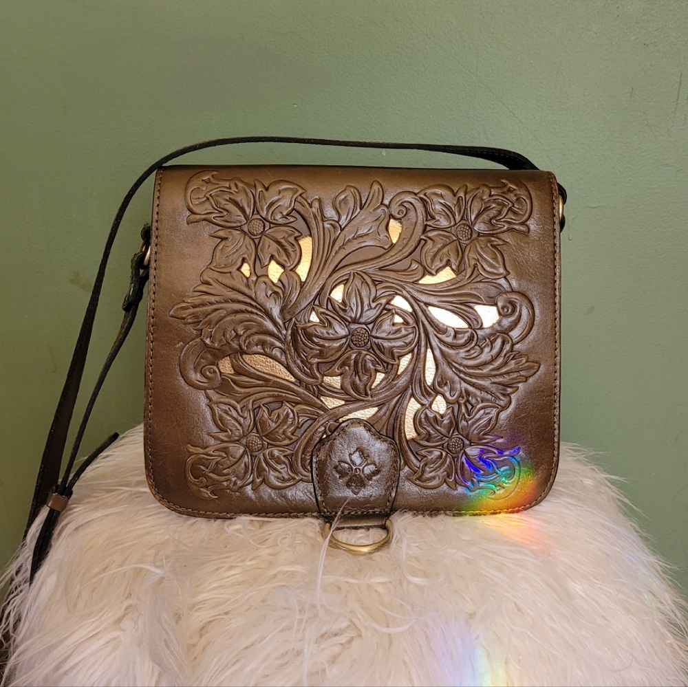 Patricia Nash ILINA Tooled Crossbody Bag